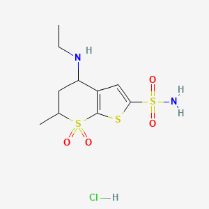 molecular formula C10H17ClN2O4S3 B12291650 rac-cis Dorzolamide Hydrochloride 