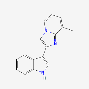 2-(1H-indol-3-yl)-8-methylimidazo[1,2-a]pyridine