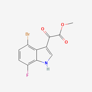 molecular formula C11H7BrFNO3 B12291702 Methyl 2-(4-Bromo-7-fluoro-3-indolyl)-2-oxoacetate 