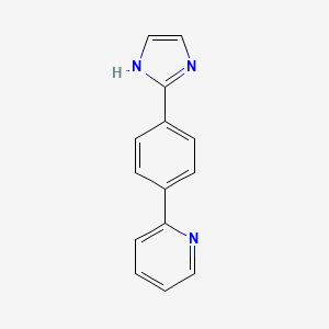 molecular formula C14H11N3 B12291714 2-[4-(2-Imidazolyl)phenyl]pyridine 