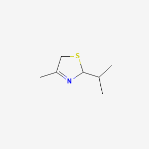 molecular formula C7H13NS B1229179 2,5-Dihydro-2-isopropyl-4-methylthiazole CAS No. 67936-13-4