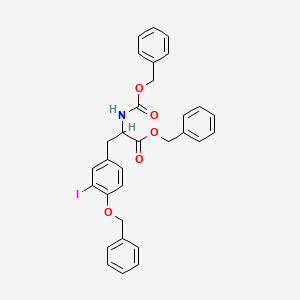 molecular formula C31H28INO5 B12291791 Benzyl 3-(3-iodo-4-phenylmethoxyphenyl)-2-(phenylmethoxycarbonylamino)propanoate 