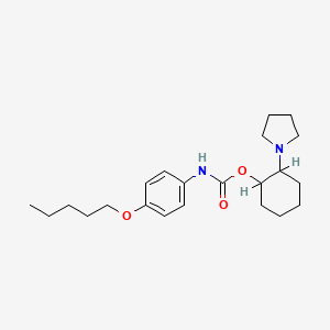 2-(1-Pyrrolidinyl)cyclohexyl 4-pentyloxyphenylcarbamate