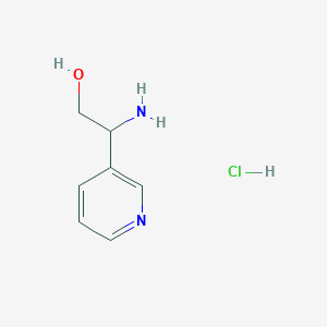 molecular formula C7H11ClN2O B12291807 1-(3-Pyridinyl)-2-hydroxyethylamine dihydrochloride 