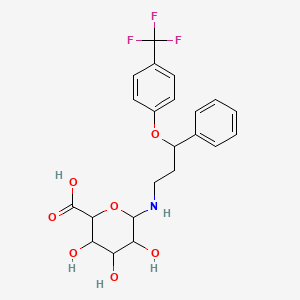 molecular formula C22H24F3NO7 B12291814 Norfluoxetine b-D-glucuronide 