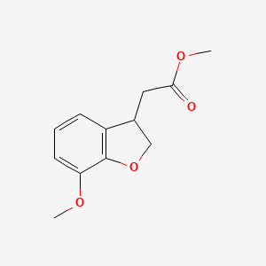 molecular formula C12H14O4 B12291827 Methyl 7-Methoxy-2,3-dihydrobenzofuran-3-acetate 