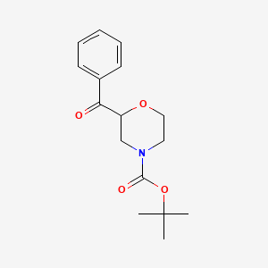 molecular formula C16H21NO4 B12291856 Tert-butyl 2-benzoylmorpholine-4-carboxylate 