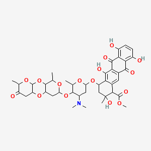 molecular formula C41H49NO16 B1229190 1-Hydroxyauramycin B CAS No. 79206-72-7