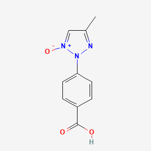4-(4-Methyl-1-oxido-2-triazol-1-iumyl)benzoic acid