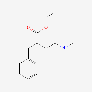 molecular formula C15H23NO2 B12291998 Ethyl 2-benzyl-4-(dimethylamino)butanoate 