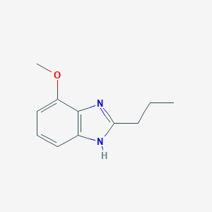molecular formula C11H14N2O B012292 1H-Benzimidazole, 7-methoxy-2-propyl- CAS No. 110534-24-2