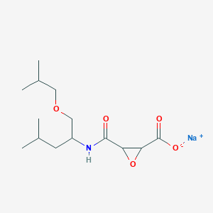 molecular formula C14H24NNaO5 B12292039 Sodium;3-[[4-methyl-1-(2-methylpropoxy)pentan-2-yl]carbamoyl]oxirane-2-carboxylate 