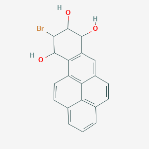 molecular formula C20H15BrO3 B12292049 9-Bromo-7,8,10-trihydroxy-7,8,9,10-tetrahydrobenzo(a)pyrene 
