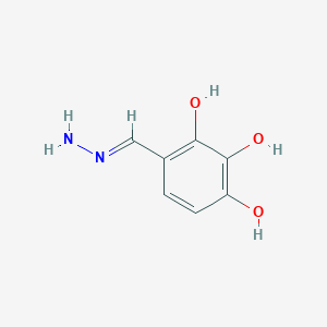 molecular formula C7H8N2O3 B12292075 4-(Hydrazonomethyl)benzene-1,2,3-triol 