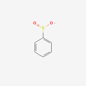 molecular formula C6H5O2S- B1229208 Benzenesulfinate 