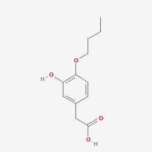 molecular formula C12H16O4 B12292157 4-Butoxy-3-hydroxyphenylacetic Acid 