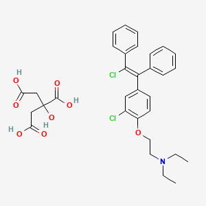 molecular formula C32H35Cl2NO8 B12292176 2-ChloroClomipheneCitrate(E/ZMixture) 