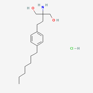 molecular formula C18H32ClNO2 B12292195 Heptyl Deoctyl Fingolimod Hydrochloride 