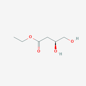 molecular formula C6H12O4 B122923 (S)-ethyl 3,4-dihydroxybutanoate CAS No. 108585-47-3