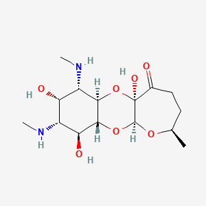 molecular formula C15H26N2O7 B1229232 Homospectinomycin CAS No. 97187-32-1