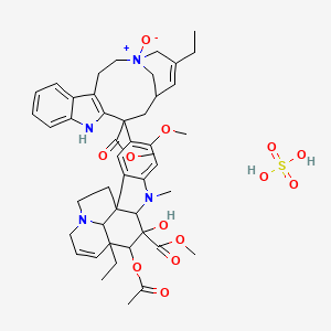 molecular formula C46H58N4O13S B12292333 AnhydrovinblastineN'b-oxideSulfateSalt 