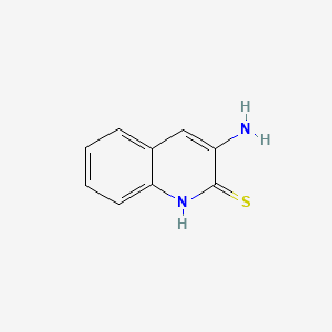 molecular formula C9H8N2S B1229234 3-Aminothiocarbostyril CAS No. 71316-38-6