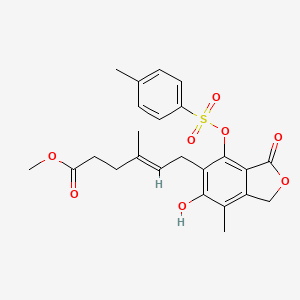 molecular formula C24H26O8S B12292377 Methyl 6'-Desmethyl-4'-tosylmycophenolate 