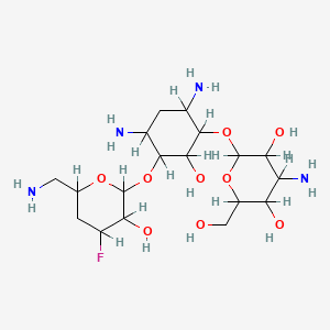 molecular formula C18H35FN4O9 B1229244 3',4'-Dideoxy-3'-fluorokanamycin A CAS No. 134160-38-6