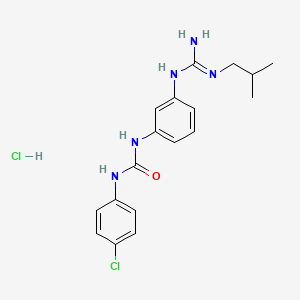 1-(p-Chlorophenyl)-3-(m-3-isobutylguanidinophenyl)urea hydrochloride