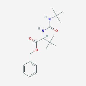 molecular formula C18H28N2O3 B12292459 N-tert-Butylcarbamoyl-L-tert-leucine-d9BenzylEster 
