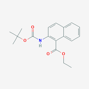 molecular formula C18H21NO4 B12292469 Ethyl 2-(Boc-amino)-1-naphthoate 