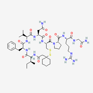 Argipressin, (1-mercaptocyclohexaneacetic acid)(1)-ile(2)-val(4)-