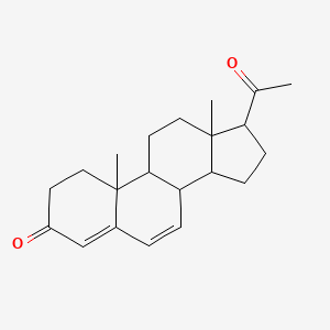 molecular formula C21H28O2 B12292482 17-Acetyl-10,13-dimethyl-1,2,8,9,11,12,14,15,16,17-decahydrocyclopenta[a]phenanthren-3-one 