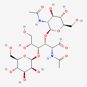Mannopyranosyl-(1-4)-2-acetamido-2-deoxyglucopyranosyl-(1-4)-2-acetamido-2-deoxyglucopyranose