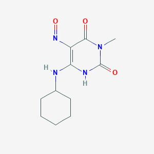 6-(cyclohexylamino)-3-methyl-5-nitroso-1H-pyrimidine-2,4-dione