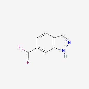 molecular formula C8H6F2N2 B12292537 6-(Difluoromethyl)-1H-indazole CAS No. 1204298-78-1