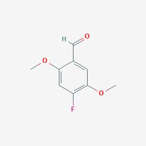 molecular formula C9H9FO3 B12292640 4-Fluoro-2,5-dimethoxybenzaldehyde 