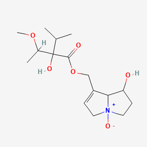 (7-hydroxy-4-oxido-5,6,7,8-tetrahydro-3H-pyrrolizin-4-ium-1-yl)methyl 2-hydroxy-2-(1-methoxyethyl)-3-methylbutanoate