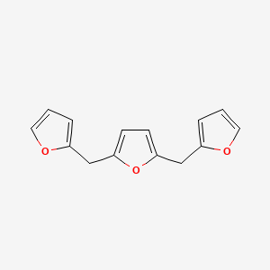 molecular formula C14H12O3 B12292706 Furan, 2,5-difurfuryl- 