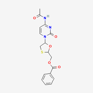 molecular formula C17H17N3O5S B12292710 N-Acetyl O-Benzyl 5'Epi Lamivudine 