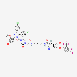molecular formula C57H55Cl2F6N7O8 B12292724 PROTAC ERRalpha Degrader-2 