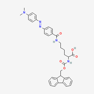 molecular formula C36H37N5O5 B12292728 Fmoc-Lys(Dadcyl)-OH 