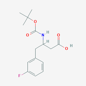 molecular formula C15H20FNO4 B12292736 3-(Boc-amino)-4-(3-fluorophenyl)butyric Acid 