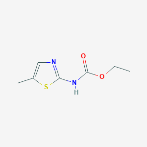molecular formula C7H10N2O2S B12292741 Carbamic acid, (5-methyl-2-thiazolyl)-, ethyl ester (9CI) 