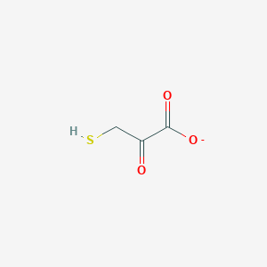 molecular formula C3H3O3S- B1229277 3-Mercaptopyruvate 