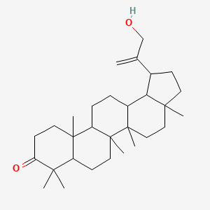 molecular formula C30H48O2 B12292789 1-(3-hydroxyprop-1-en-2-yl)-3a,5a,5b,8,8,11a-hexamethyl-2,3,4,5,6,7,7a,10,11,11b,12,13,13a,13b-tetradecahydro-1H-cyclopenta[a]chrysen-9-one 
