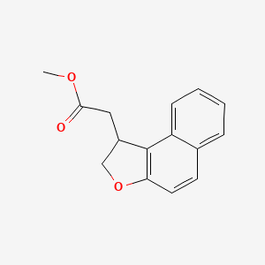 molecular formula C15H14O3 B12292799 Methyl 1,2-Dihydronaphtho[2,1-b]furan-1-acetate 