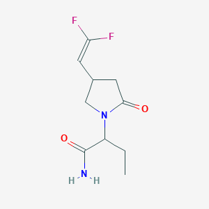 molecular formula C10H14F2N2O2 B12292919 Anticonvulsant agent 1 
