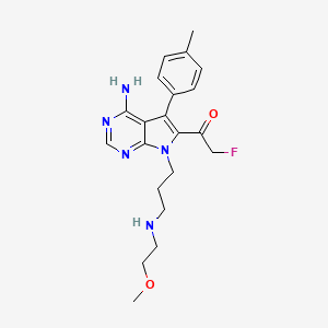 molecular formula C21H26FN5O2 B12292923 Fmk-mea CAS No. 1414811-15-6
