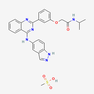 molecular formula C27H28N6O5S B12292953 Belumosudil mesylate (KD025 mesylate) 